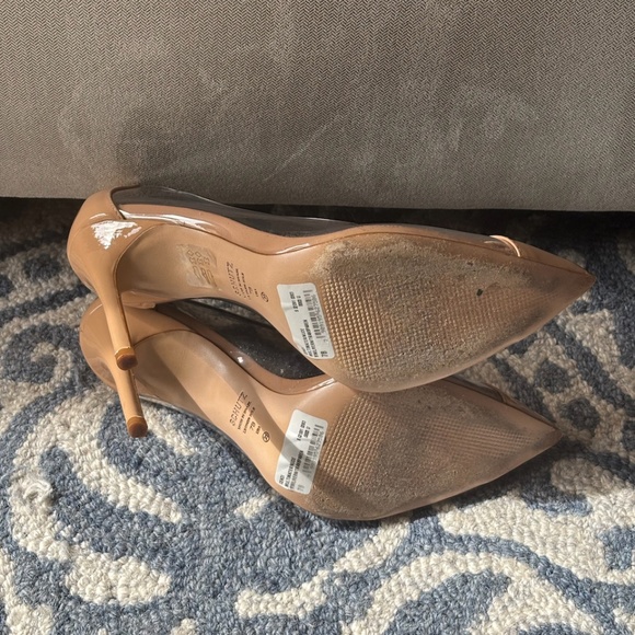 SCHUTZ Cendi Transparent Clear Point Toe Stiletto Pumps Heels - Picture 8 of 8